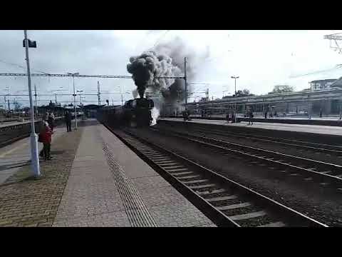steam train from Břeclav to Brno
