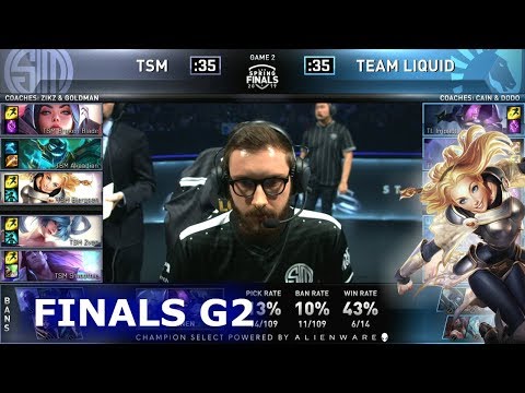 TL vs TSM - Game 2 | Finals S9 LCS Spring 2019 | Team Liquid vs TSM G2