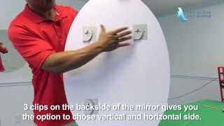 Frameless Oval Mirror 