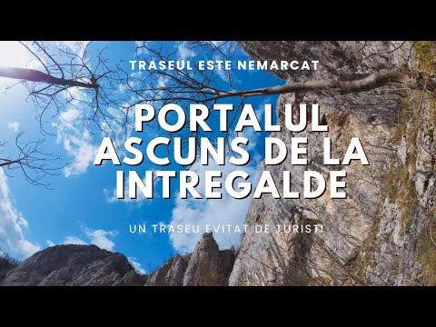 Traseu nemarcat  către Portalul din Cheile Intregalde un traseu cu piatra instabila neumblat in chei