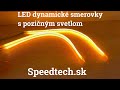 LED pásik - dynamické smerovky oranžové / pozičné svetla biele (45cm) - Video Youtube