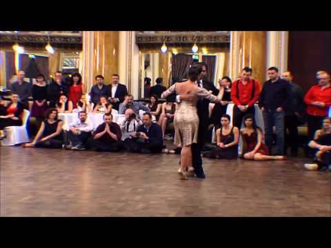  Fabian Peralta  and  Josefina Bermudez Avila  are  dancing  to  a  tango  at  Zagrep Tango Festival  in  2013