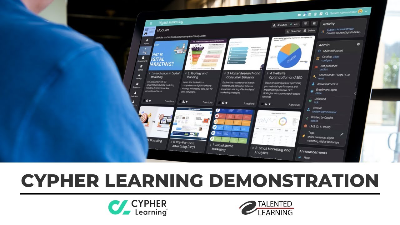 CYPHER Learning LMS - AI Authoring Demo - Talented Learning