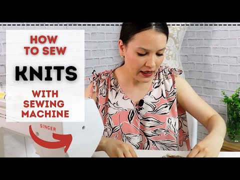 How to sew KNITS on a REGULAR sewing machine??? Here are simple STEPS and TIPS that I use!