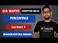 6th Maths | Chapter 12 | Percentage | Lecture 1 | Maharashtra Board | JR Tutorials |