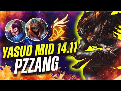 Pz ZZang - Yasuo vs Zed MID Patch 14.11 - Grandmaster Yasuo Gameplay