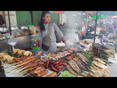 Various Foods For Sales - Food For Sales In Phnom Penh - My Travel Around Cambodian Market