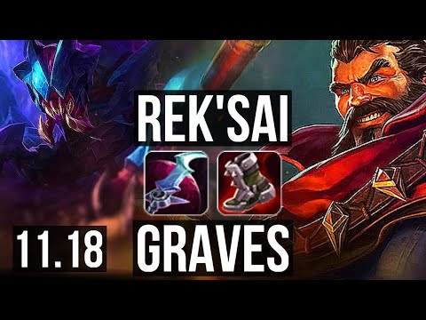 REK'SAI vs GRAVES (JUNGLE) | Rank 5 Rek'Sai, 4/0/4 | KR Challenger | v11.18