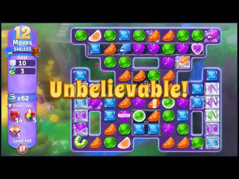 Wonka's World of Candy Level 420 - NO BOOSTERS + FULL STORY 🍫 | SKILLGAMING ✔️