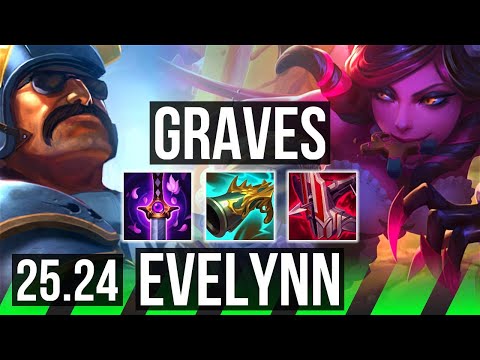 GRAVES vs EVELYNN (JGL) | Good KDA: 20/1/4 | JP Challenger | 25.24