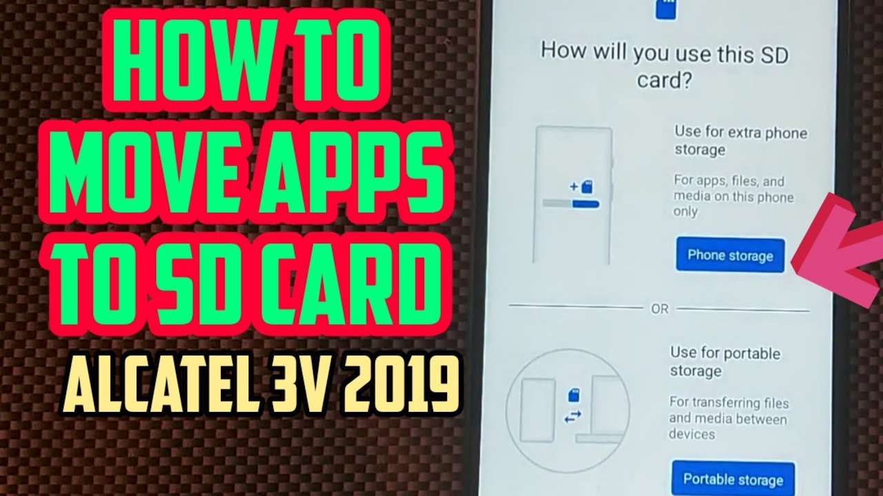 How to move apps to SD card on ALCATEL 3V 2019 | FOR METRO BY T-MOBILE