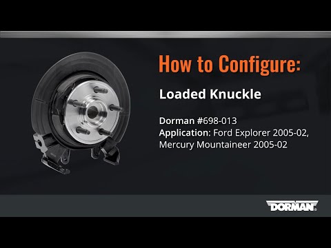 Ford Explorer loaded knuckles rear installation by Dorman Products