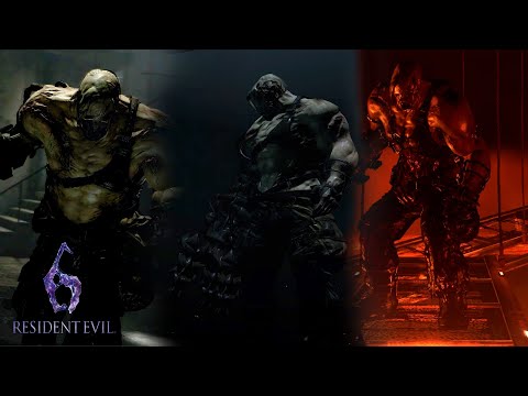 Resident Evil 6 Ustanak All Boss Fights (Jake Story)