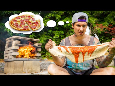 Pizza oven built in the garden. My first ever pizza, baby!