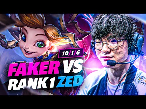 FAKER gets his revenge on #1 ZED KOREA *10,000 + Games of ZED!*