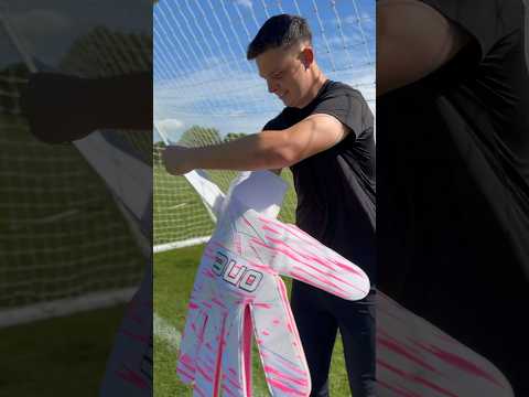 Big gloves or tiny keeper? 😂 #goalkeepergloves #football #goalkeepers #soccer  #goalkeepersaves