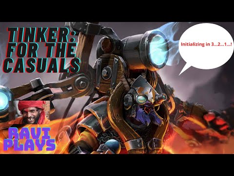 Dota 2 Tinker 7.27d - complete honest casual gameplay for Herald level: Ravi is not a pro