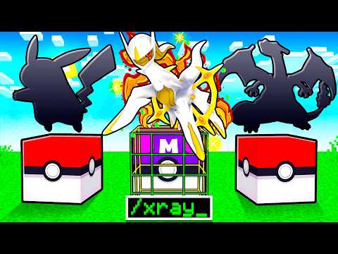 Upgrading X-RAY LUCKY BLOCK Starter Pokémon! (Minecraft Pixelmon)