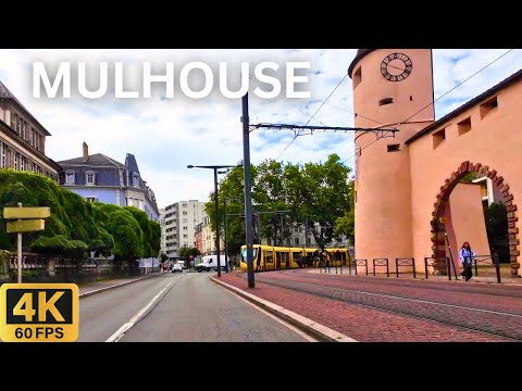 Driving in MULHOUSE France 🇫🇷 | Panoramic City Tour in 4K 🚗