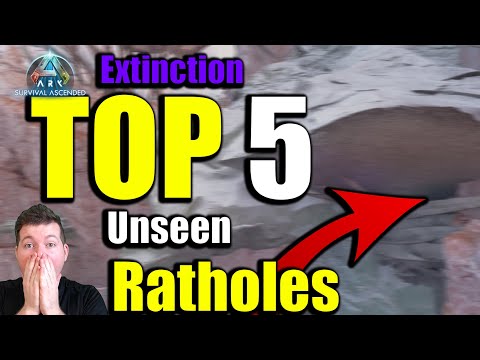 Insane Top 5 Unseen Ratholes Extinction | Ark Survival Ascended 2025 PVP