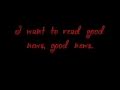 Good News - Something Corporate Lyrics 
