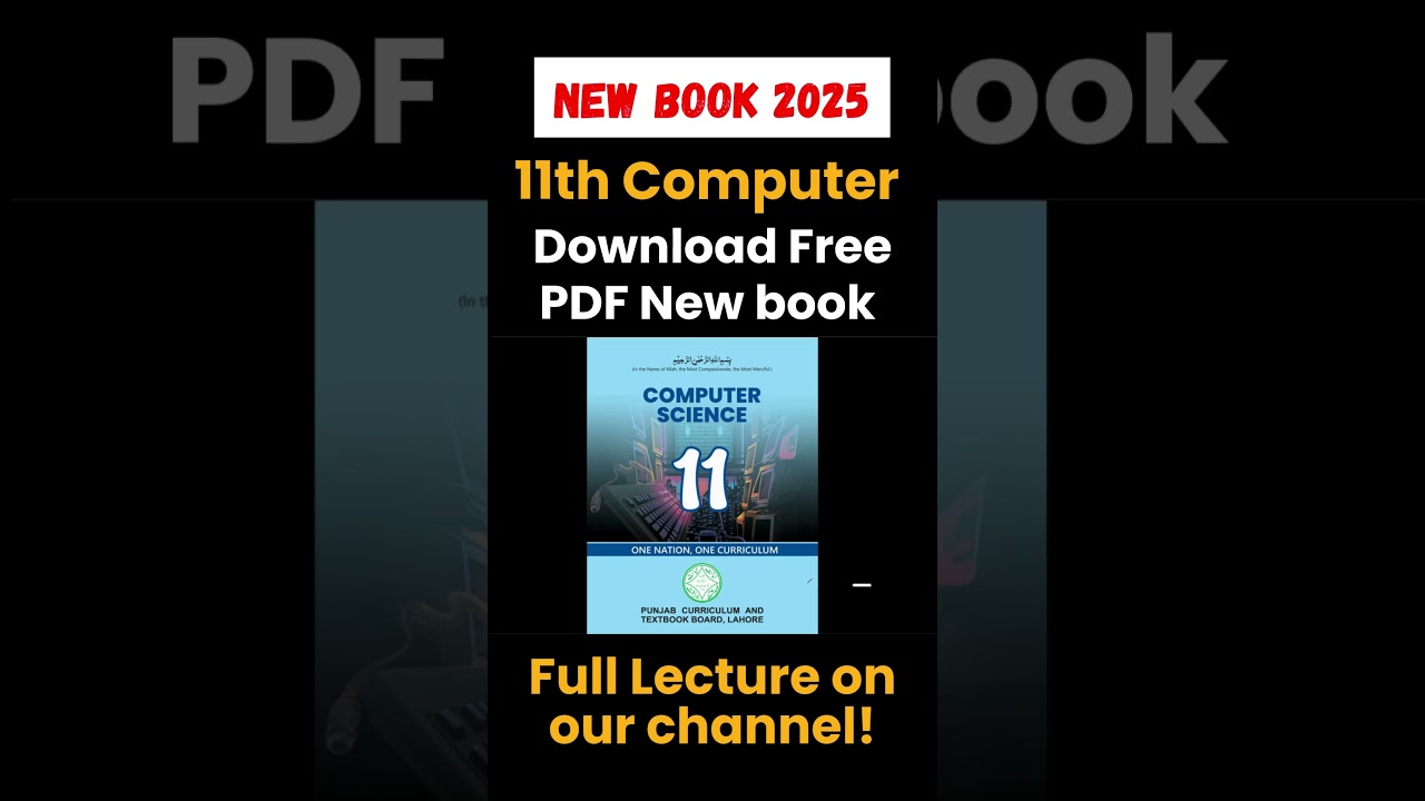 Download Class 11 new computer book 2025 pdf - Download pdf 11 computer book 2025