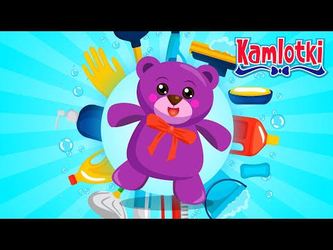 PORZĄDKI Z MISIEM – Piosenka o misiu, który sprząta 🧹 Polskie piosenki dla dzieci | Kamlotki