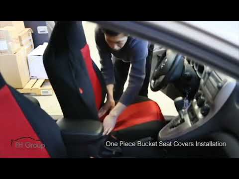 High Back Bucket Car Seat Cover Installation for CarmSedan Truck SUV- FH Group®