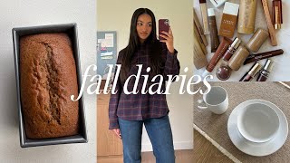 INTROVERT DIARIES | sephora haul, new dinnerware, baking pumpkin bread & antique haul