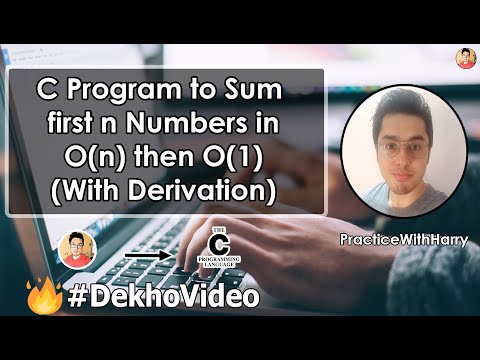 C Program to Find Sum Of First n Natural Numbers in O 1