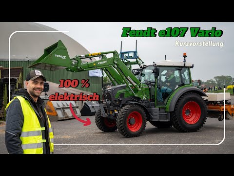 Does this have a future? Brief introduction to the Fendt e107 Vario with a test drive | tractorbo...