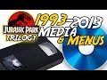 Jurassic Park Media Evolution 1993 2013 VHS DVD Blu Ray