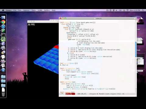 Game Development Time-Lapse -- 8 Hours compressed into a minute. (Snake3D)