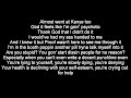 Eminem - Talkin' 2 Myself Ft.Kobe Lyrics 