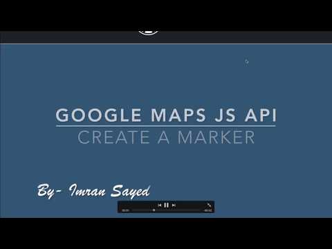 Google Maps JavaScript API Create a Marker