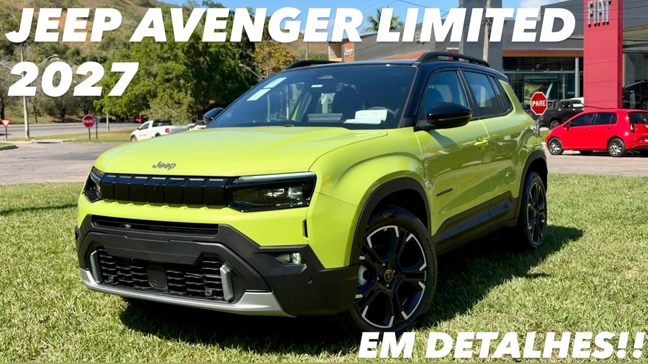 AVALIAÇÃO NOVO JEEP AVENGER LIMITED MHEV 2027 - TODOS OS DETALHES DO MAIS NOVO SUV COMPACTO DA JEEP!
