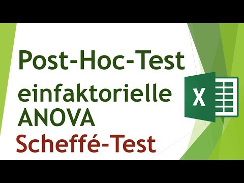 Scheffé-Post-Hoc-Test der einfaktoriellen ANOVA in Excel berechnen - Daten analysieren in Excel (42)