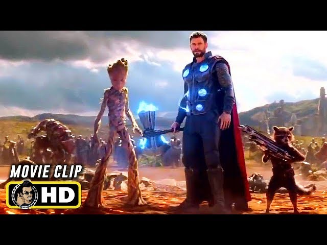 Avengers Infinity War 2018 Clip Thor Arrives In