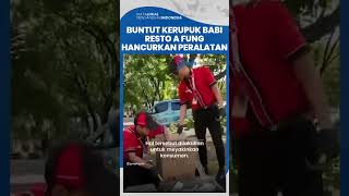 Buntut Selebgram Jovie Adhiguna Makan Bakso Campur Kerupuk Babi, Resto A Fung Hancurkan Alat Makan