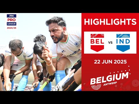 FIH Hockey Pro League 2024-25 Highlights: Belgium vs India (M) | Match 2