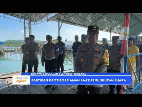 KAPOLDA SULTRA PANTAU KAMTIBMAS TAHAPAN PEMUNGUTAN SUARA