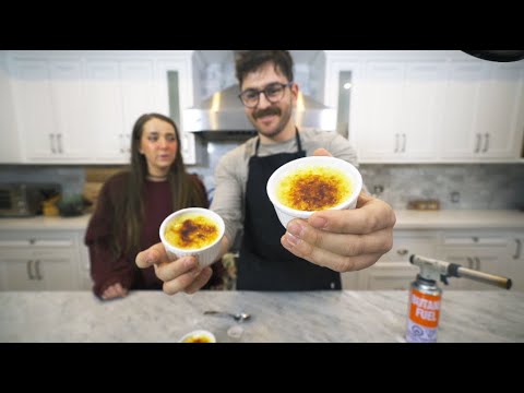 making crème brûlée is really easy