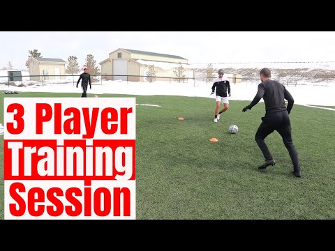Full Soccer Training Session - 3 Player Passing Drills - Speed and Agility Drills for Footballers