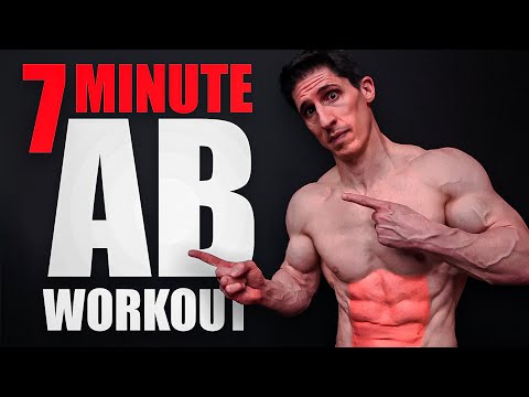 6 Pack Abs Workout | 7 Minutes (FOLLOW ALONG!)