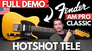 Video thumbnail for NEW Fender AM PRO CLASSIC Hotshot Telecaster FULL DEMO by Play and Trade Guitars