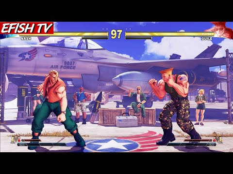 Nash vs Guile (Hardest AI) - Street Fighter V