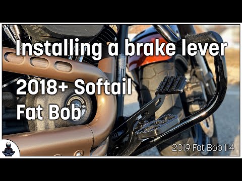 How to replace the brake lever on a Harley-Davidson 2018+ Softail Fat Bob