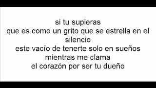 Si Tú Supieras Lyrics English Translation