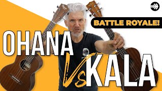 Video thumbnail for Battle Royale!  Kala KA-T vs Ohana TK-14  |  Tenor Ukulele Comparison!😎 by Uke Like The Pros