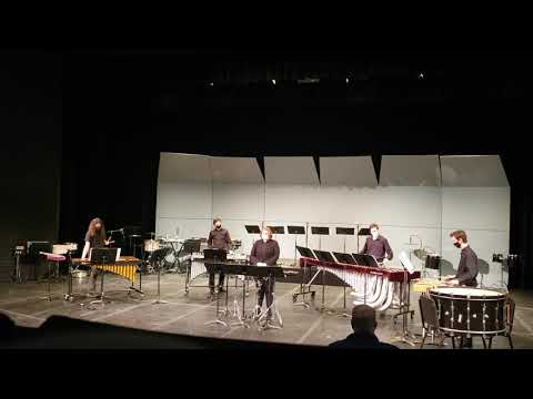 Kayleigh with the percussion ensemble